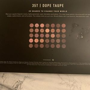 Morphe 35T dope taupe eyeshadow palette New in box full size 1.48oz.